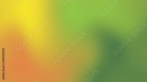 Blurry gradient of yellow orange and green suitable for backgrounds, website design, brochures, posters, and social media visuals.