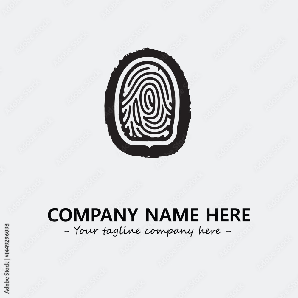 Fingerprint logo company design vector illustration Fingerprint logo company design vector illustration