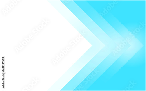 水色の矢印の抽象的な背景素材、タイトルスペース、ベクター