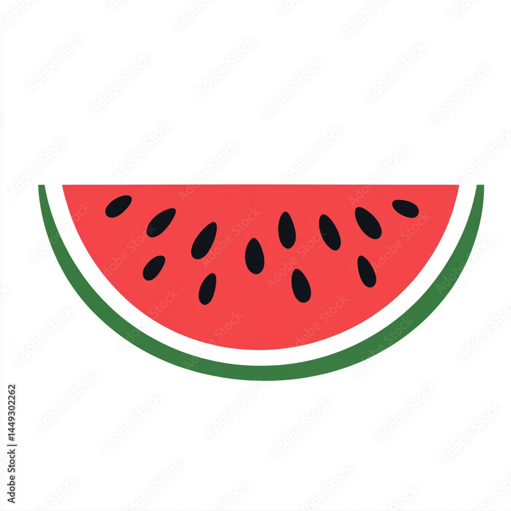 Watermelon silhouette on a white background Watermelon silhouette on a white background