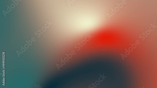 Blurred gradient of red orange brown and teal for backgrounds, wallpapers, digital art, design projects, and branding materials with warm color palette.