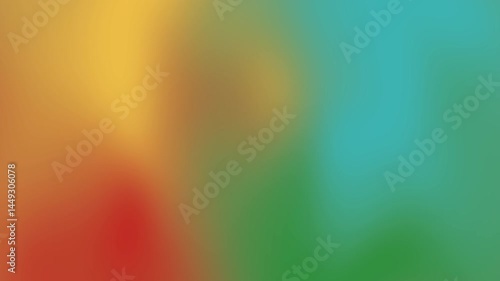 Blurred gradient of red, yellow, green, and blue suitable for backgrounds, social media graphics, web design projects, and digital artwork.