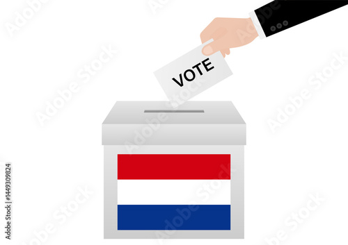 Election in the Netherlands. Election Concept. Vector Illustration.