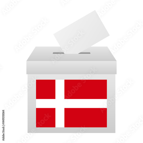 Election in the Denmark. Election Concept. Vector Illustration.