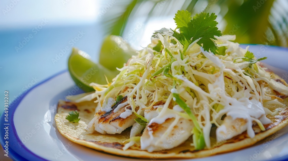 Grilled Fish Tacos with Fresh Cabbage Slaw and Lime - A Delicious Coastal Feast Grilled Fish Tacos with Fresh Cabbage Slaw and Lime - A Delicious Coastal Feast