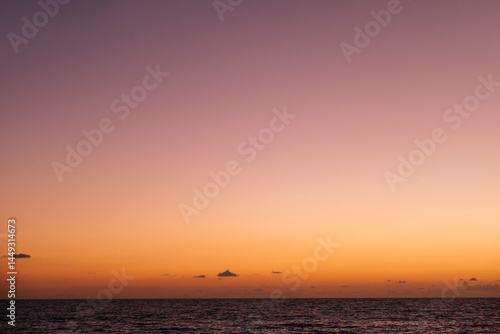 Sunrise over Atlantic ocean. 