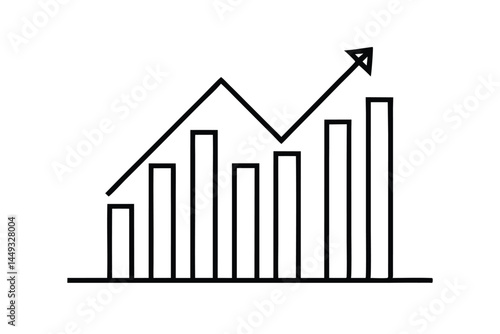 Simple graphic of increasing bar chart signifying growth.