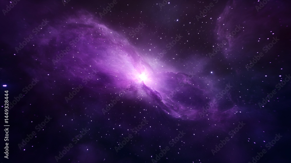 Vibrant Purple Nebula Space Background Cosmic Starfield Galaxy Image Vibrant Purple Nebula Space Background Cosmic Starfield Galaxy Image