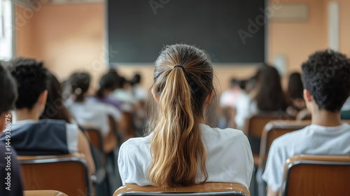 Students attentively seated in a lecture hall