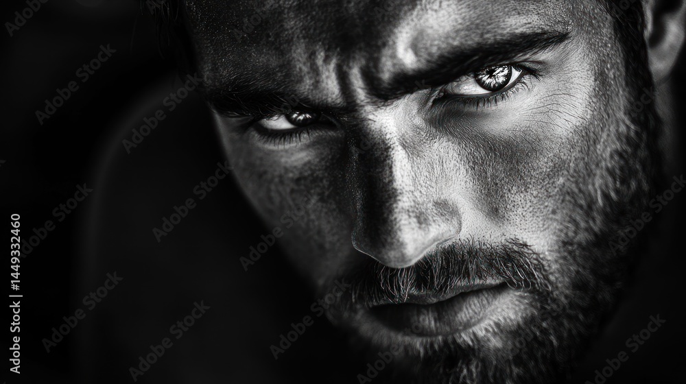 Intense male portrait Intense male portrait