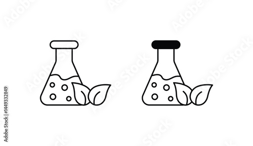 Extract icon design with white background stock illustration