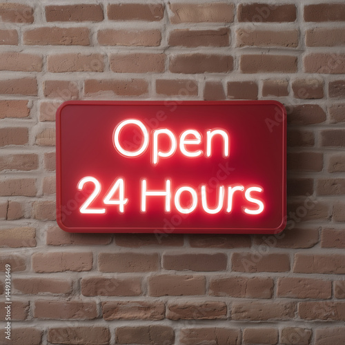 A neon sign that reads 