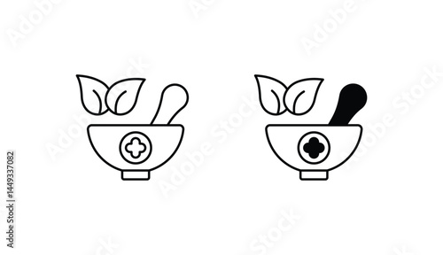 Remedy icon design with white background stock illustration