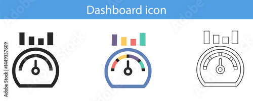 Dashboard Icons Vector Set for UI UX and Web Applications.