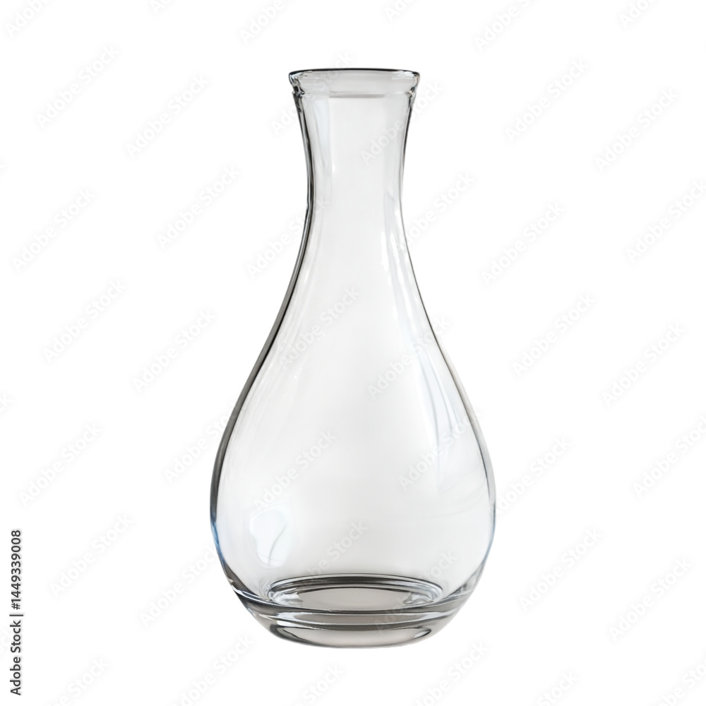 A glass carafe, elegant, minimalistic, no background. A glass carafe, elegant, minimalistic, no background.