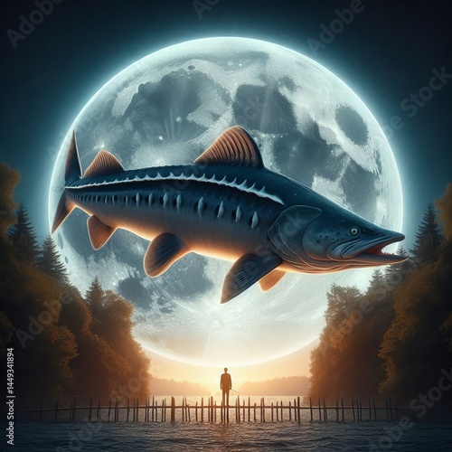 Wallpaper Mural Sturgeon Supermoon the sturgeon fish Torontodigital.ca