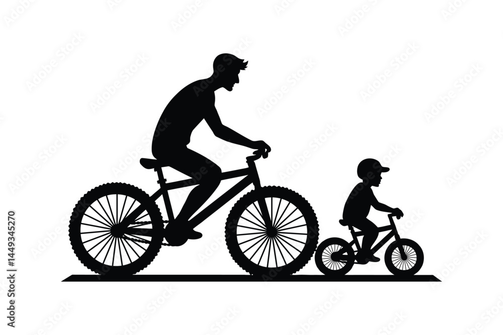 Obraz premium Heartwarming Father and Child Silhouette