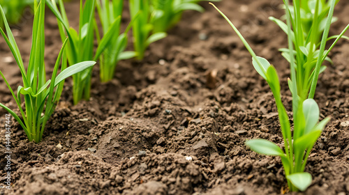 details of a fresh plowed soil , frame filled