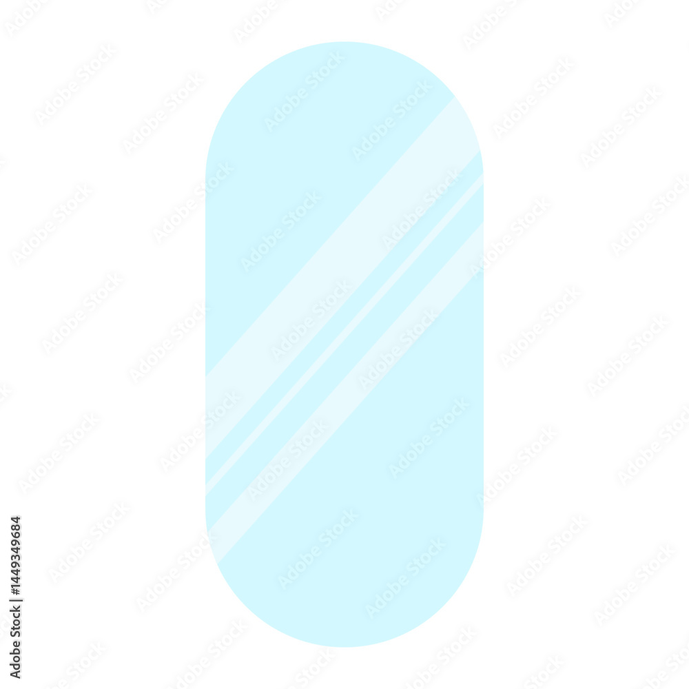Modern Decorative Mirror Illustration Modern Decorative Mirror Illustration