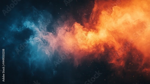 Wallpaper Mural Abstract smoke background, vibrant colors Torontodigital.ca