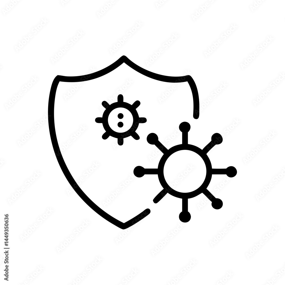 Obraz premium immune system protection on transparent background for web and graphic design