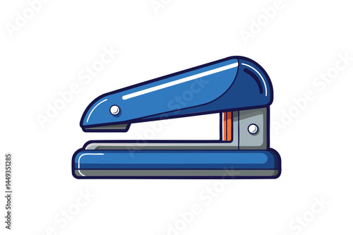 Stapler illustration on a white background