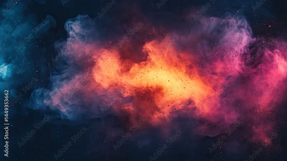 Abstract smoke swirls of vibrant colors Abstract smoke swirls of vibrant colors