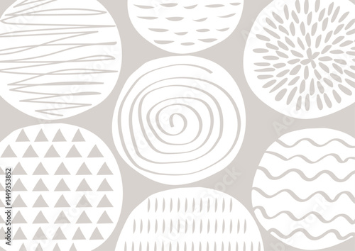 北欧風丸柄パターン