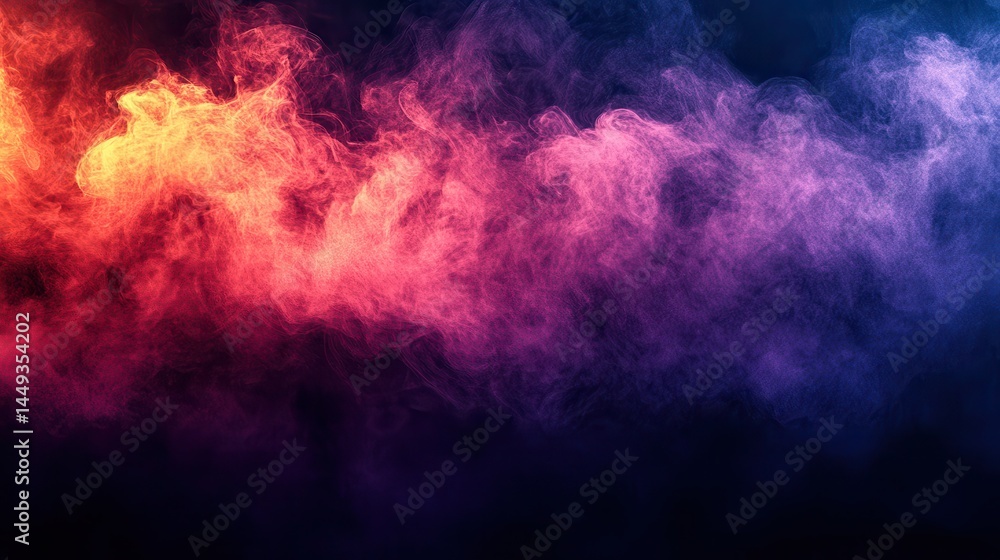 Fototapeta premium Abstract smoky background with vibrant colors (3)