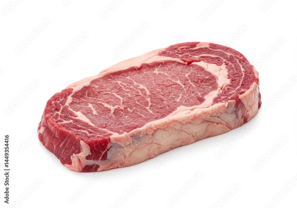 Raw Rib Eye Steak Beef Cut Isolated White Background Premium Quality Food red meat meat lunch juicy Raw Rib Eye Steak Beef Cut Isolated White Background Premium Quality Food red meat meat lunch juicy