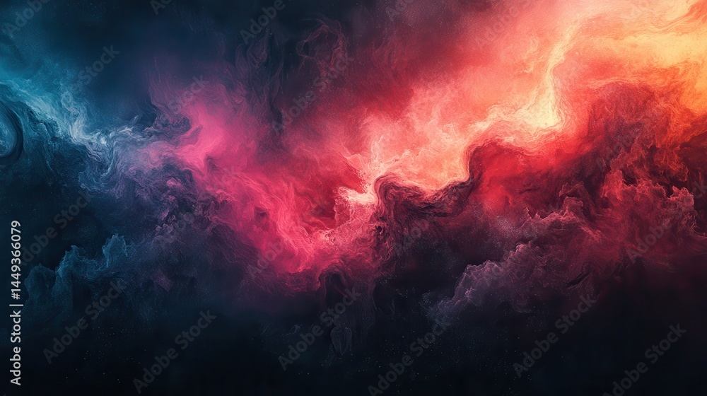Abstract swirling nebula of vibrant colors Abstract swirling nebula of vibrant colors