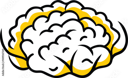 Cauliflower Vegetable Vector Illustration on White Background


