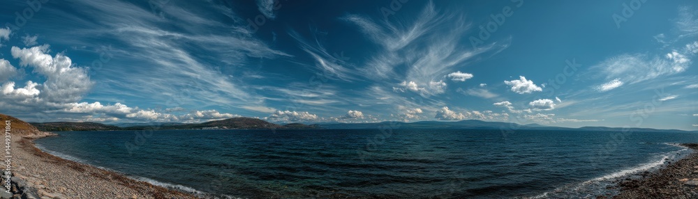 Obraz premium The endless beauty of the sea and sky blending into one
