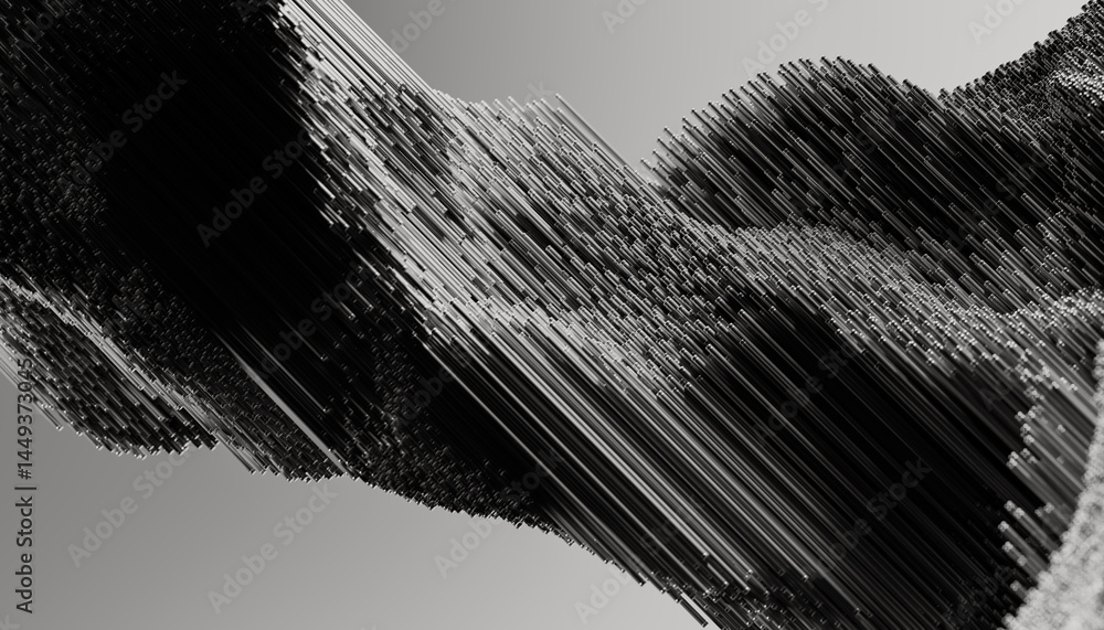 © Javier Pardina/Stocksy - Abstract Monochrome 3D Particles