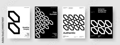 Geometric Report Layout. Isolated Business Presentation Design. Creative Poster Template. Book Cover. Flyer. Banner. Brochure. Background. Handbill. Catalog. Newsletter. Pamphlet. Magazine