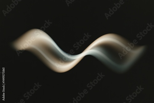 Fluid wave patterns create sense of movement and rhythm against