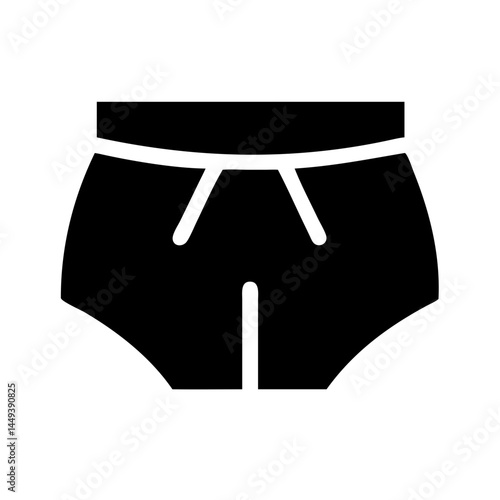 underwear silhouette on transparent background for web and graphic design