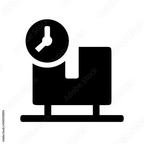 weighing scale silhouette on transparent background for web and graphic design
