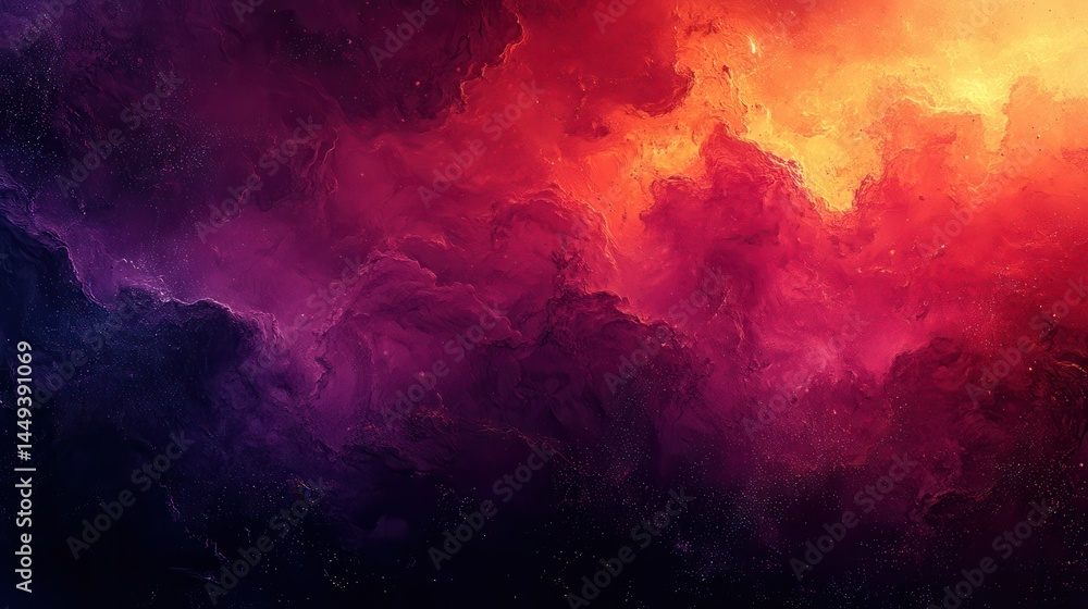 Fototapeta premium Abstract vibrant nebula (2)
