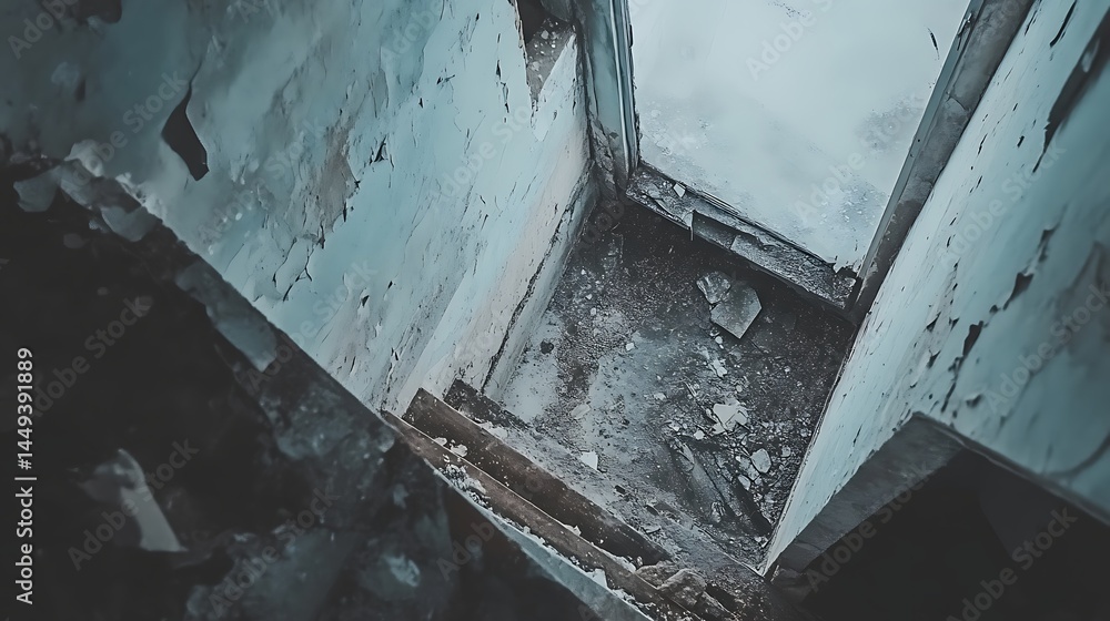 Abandoned interior space Abandoned interior space
