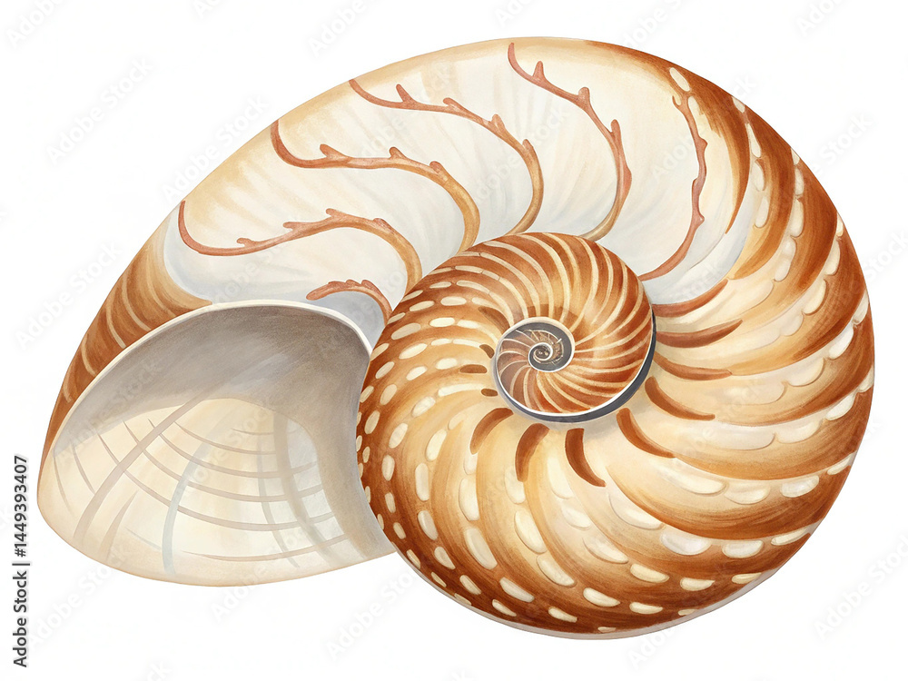 Obraz premium Seashell isolated on transparent background