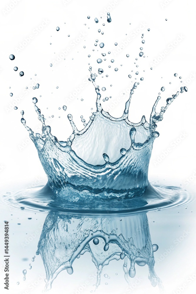 Water Splash Isolated on White Background Water Splash Isolated on White Background