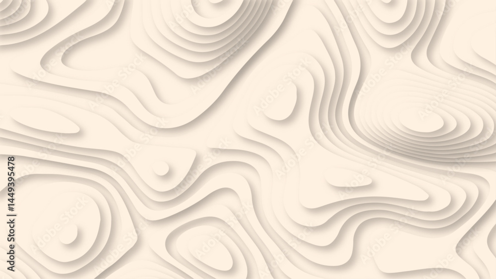 Abstract curve wavy lines with shadow papercut background. Abstract luxurious papercut. Vector art Abstract curve wavy lines with shadow papercut background. Abstract luxurious papercut. Vector art