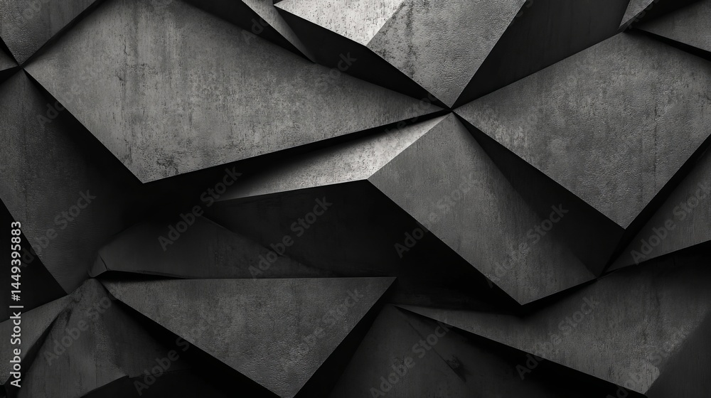 Abstract dark gray geometric concrete texture background design image for modern industrial architectural projects and designs 3d Abstract dark gray geometric concrete texture background design image for modern industrial architectural projects and designs 3d