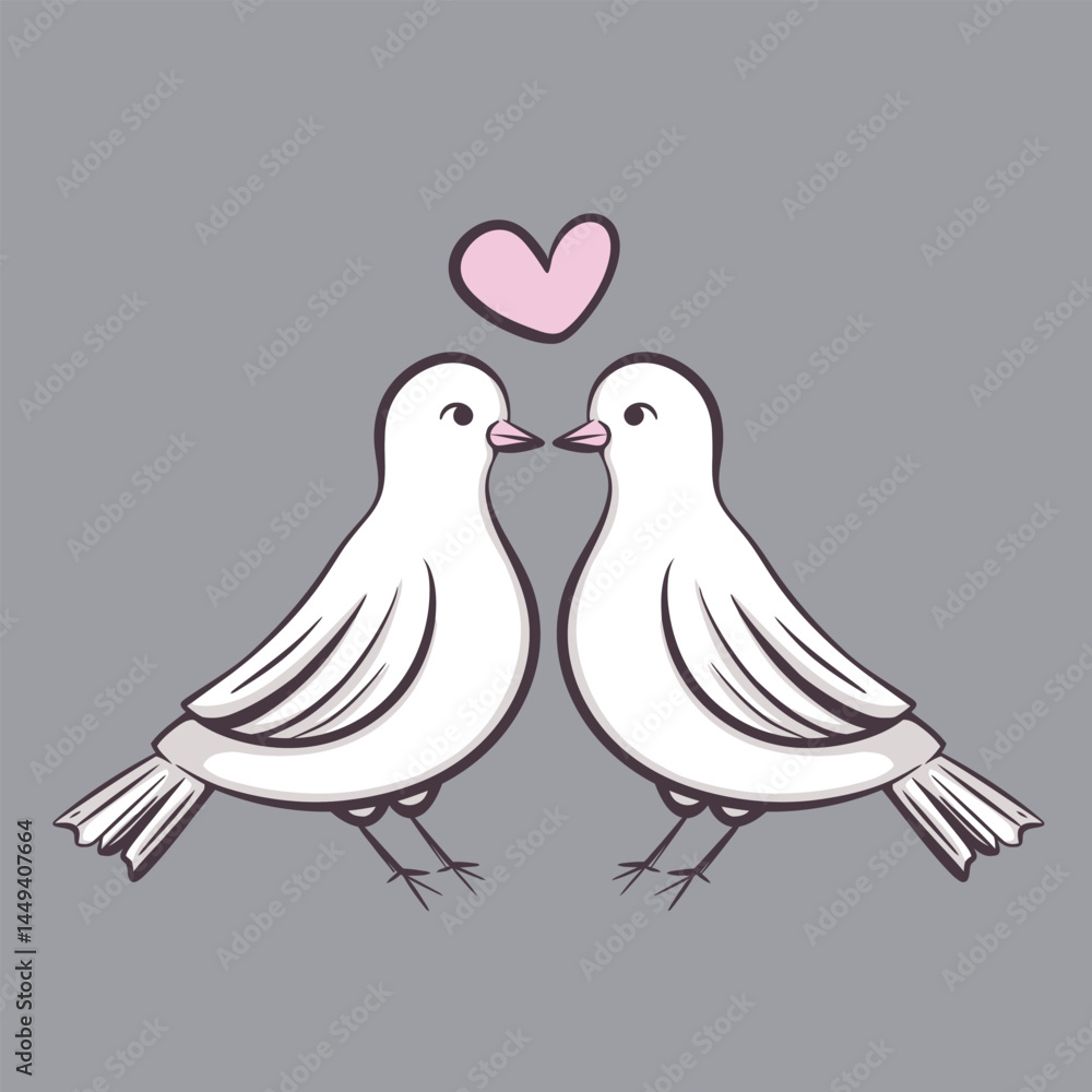 Doves with Heart Doves with Heart