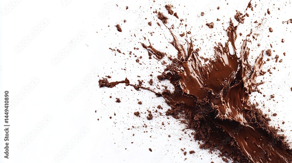 Chocolate splash on white background (1) Chocolate splash on white background (1)