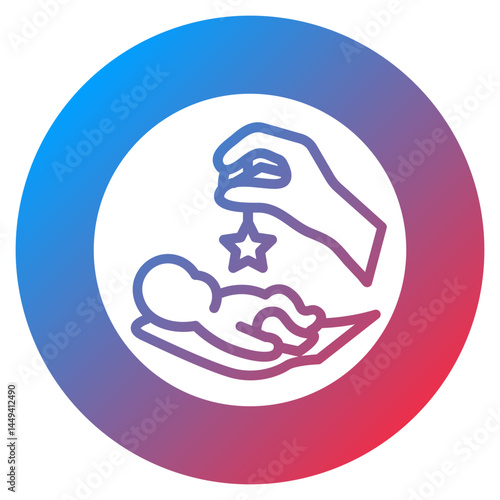 Baby Sitting Service Vector Icon