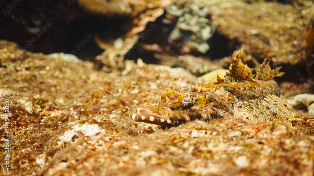 Crocodile fish camouflaged Crocodile fish camouflaged
