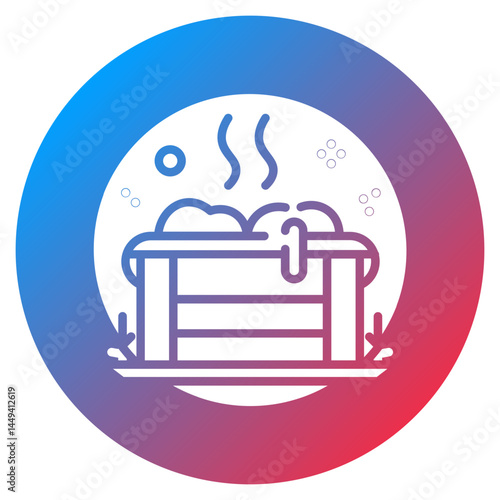 Hot Tub Vector Icon