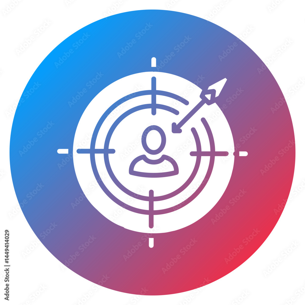 Behavioral Targeting Vector Icon
